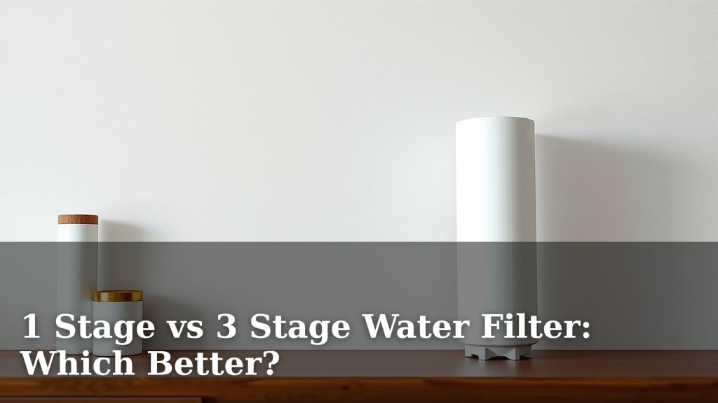 1 Stage vs 3 Stage Water Filter: Which Better?