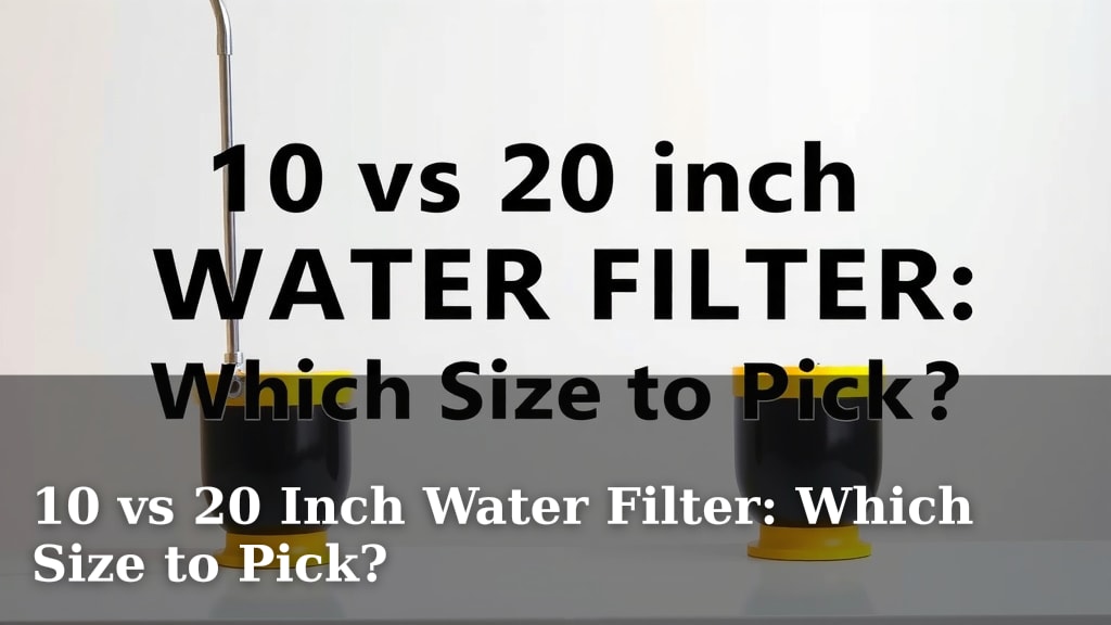 10 vs 20 Inch Water Filter: Which Size to Pick?