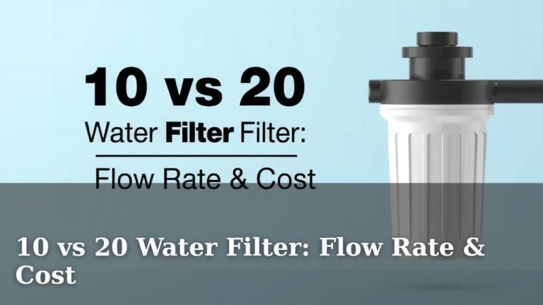 10 vs 20 Water Filter: Flow Rate & Cost
