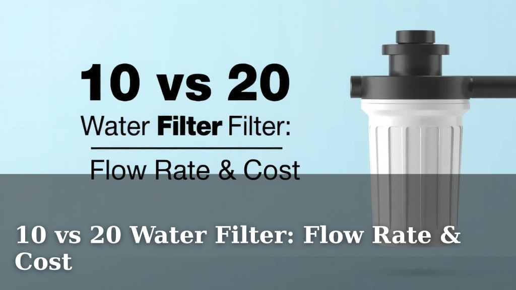 10 vs 20 Water Filter: Flow Rate & Cost