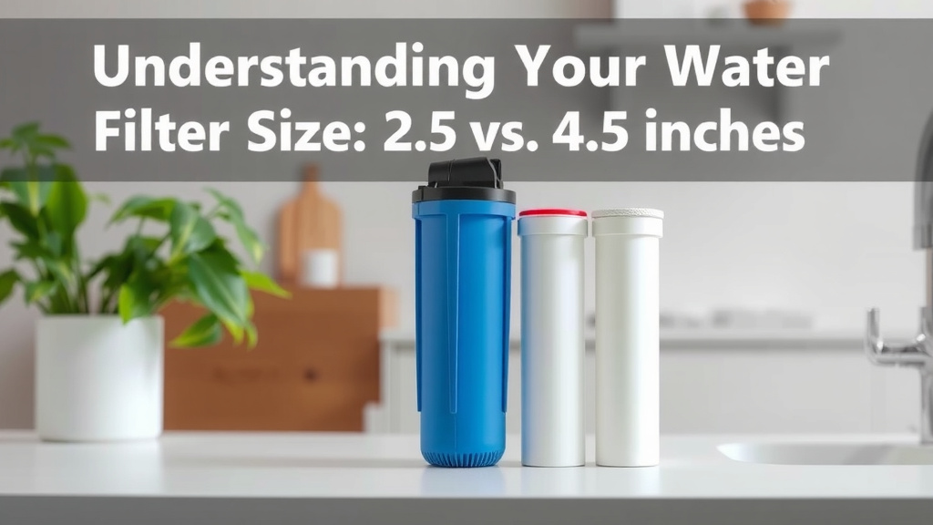 Understanding Your Water Filter Size: 2.5 vs. 4.5 Inches