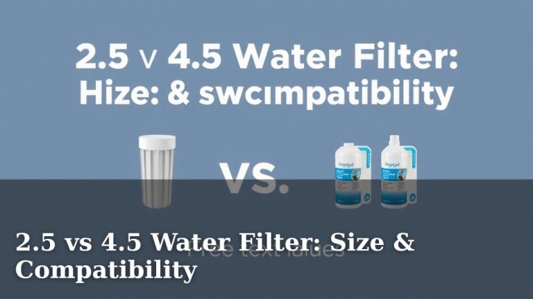 2.5 vs 4.5 Water Filter: Size & Compatibility