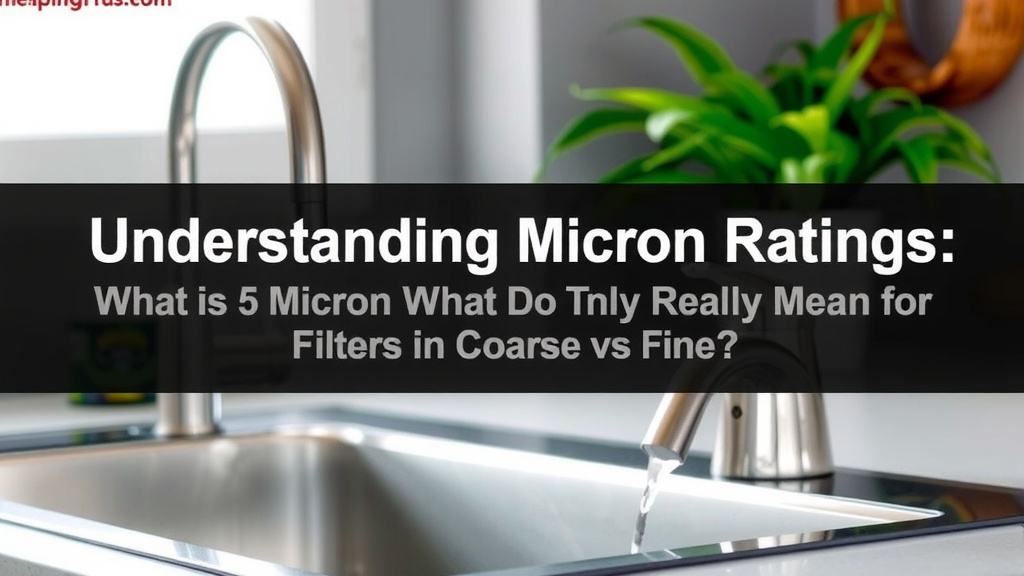 Understanding Micron Ratings: What Do They Really Mean for Your Water?