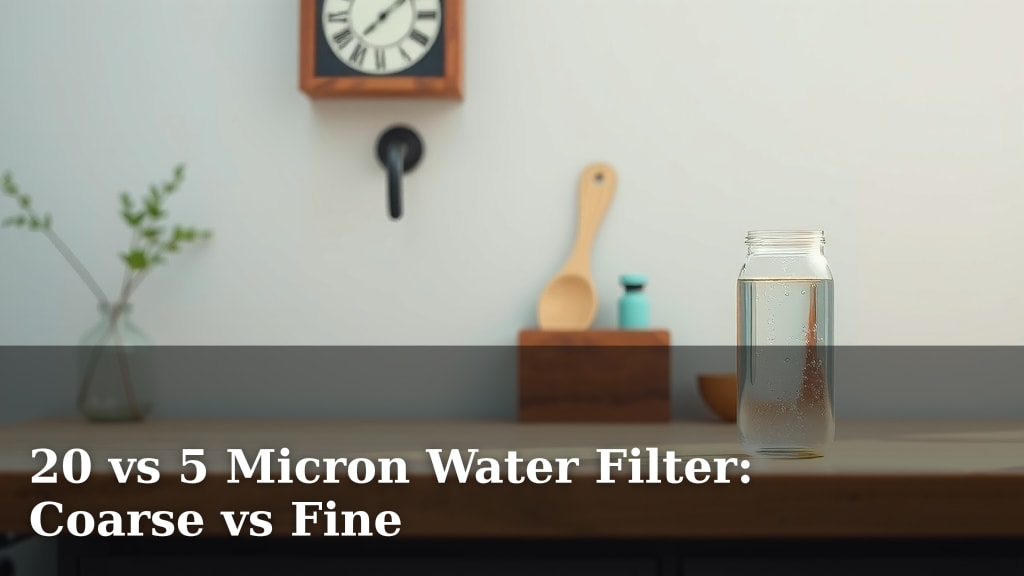 20 vs 5 Micron Water Filter: Coarse vs Fine