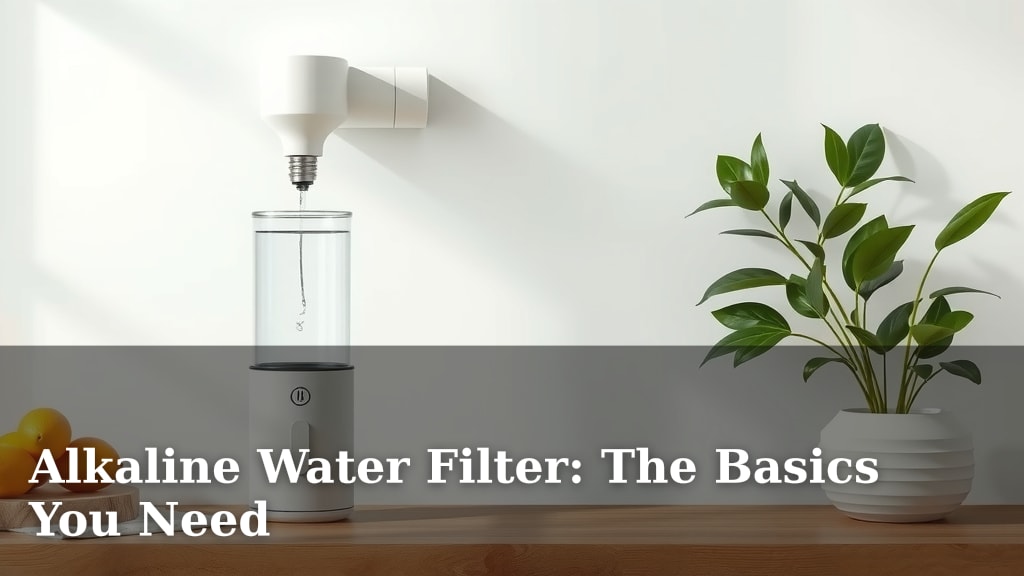 Alkaline Water Filter: The Basics You Need