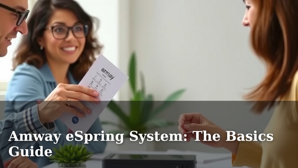 Amway eSpring System: The Basics Guide