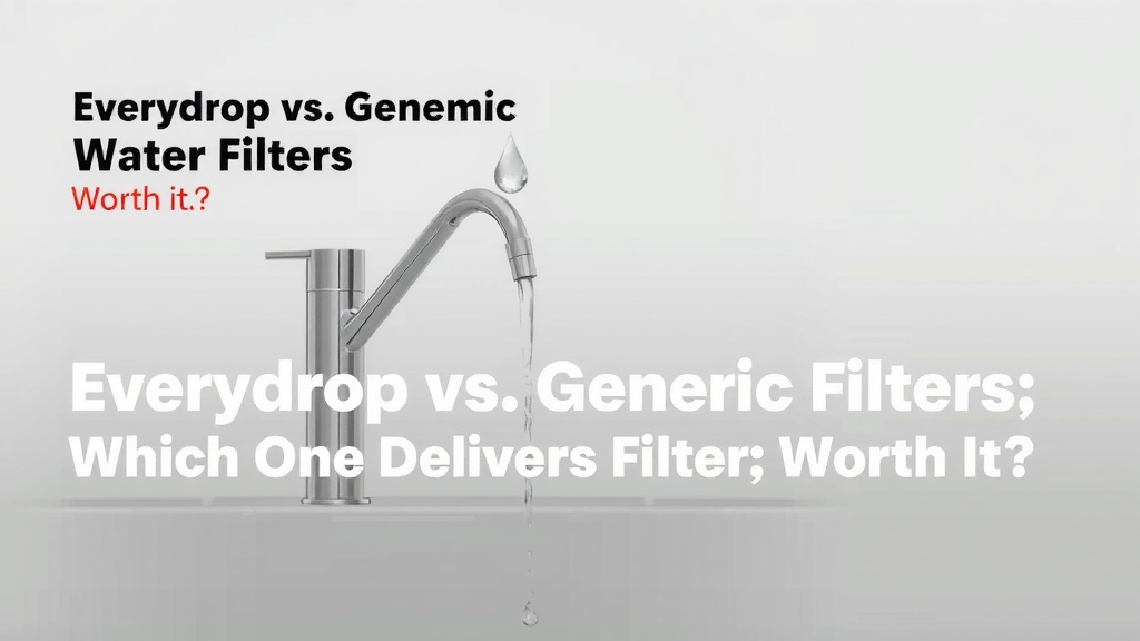 Everydrop vs. Generic Filters: Which One Delivers Cleaner Water?