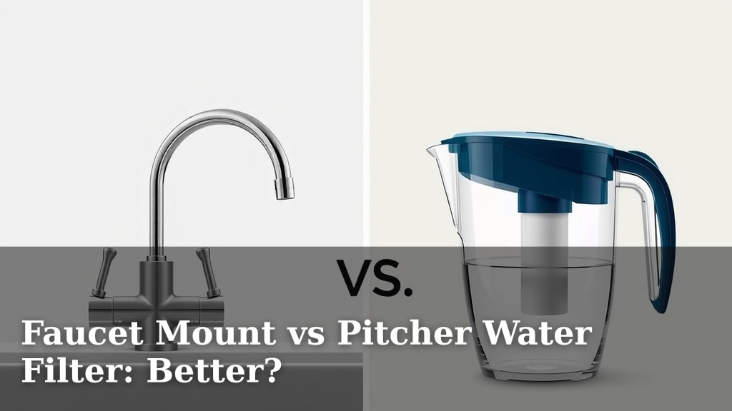 Faucet Mount vs Pitcher Water Filter: Better?