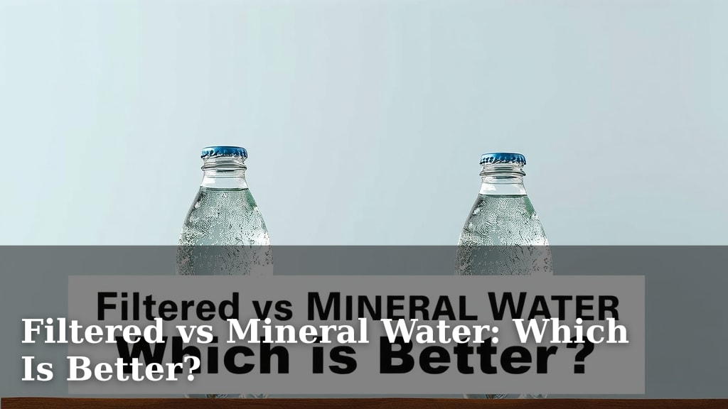 Filtered vs Mineral Water: Which Is Better?