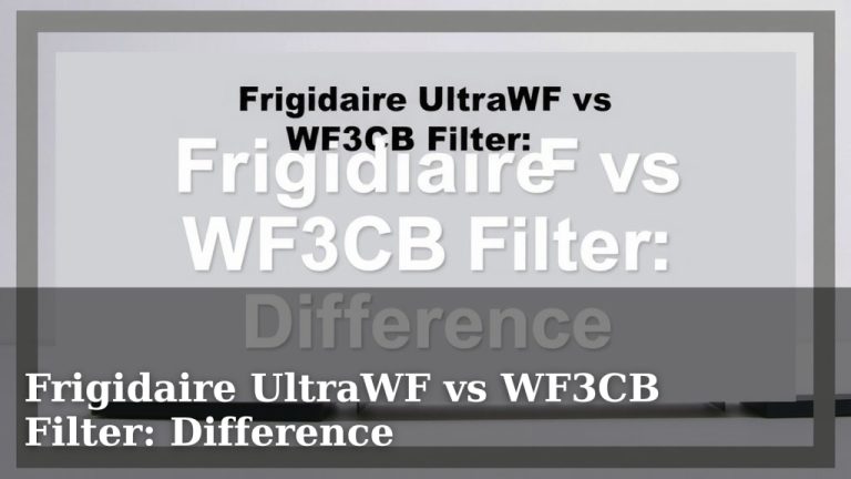 Frigidaire UltraWF vs WF3CB Filter: Difference