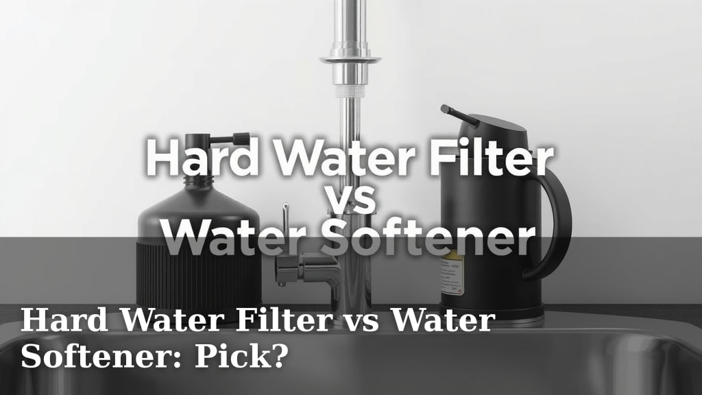 Hard Water Filter vs Water Softener: Pick?