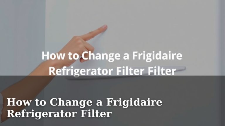 How to Change a Frigidaire Refrigerator Filter