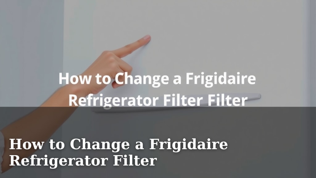 How to Change a Frigidaire Refrigerator Filter