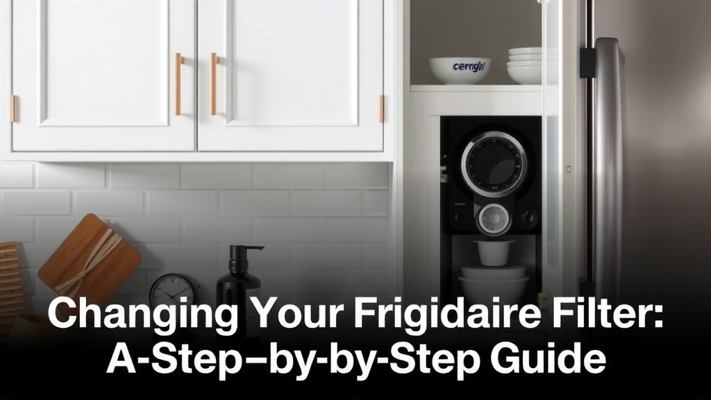Changing Your Frigidaire Water Filter: A Step-by-Step Guide