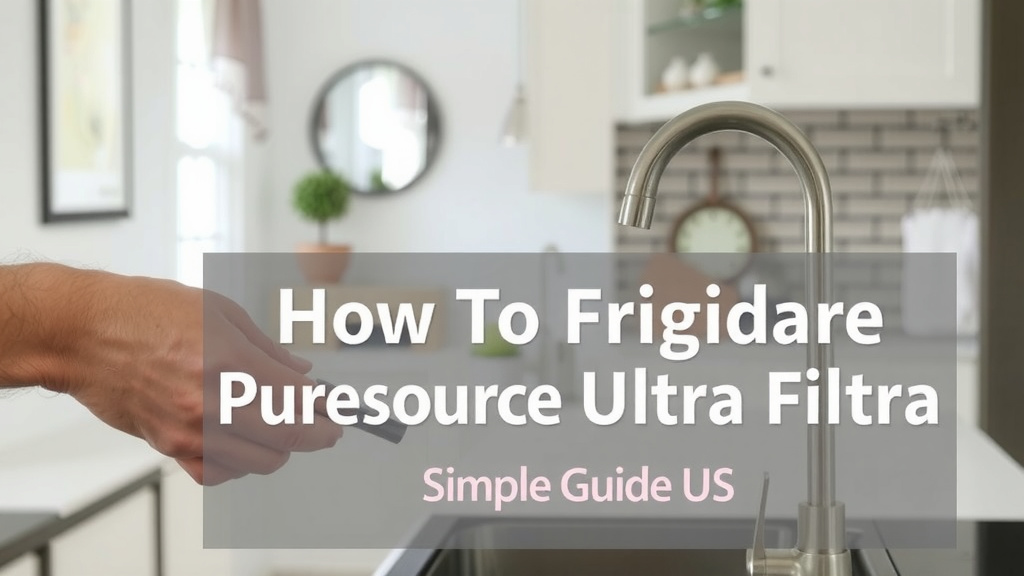 Swapping Your Frigidaire PureSource Ultra Water Filter: A Simple Guide