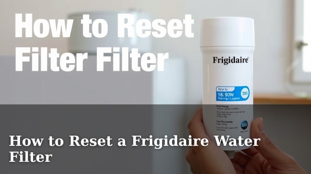 How to Reset a Frigidaire Water Filter