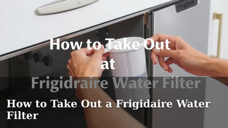 How to Take Out a Frigidaire Water Filter