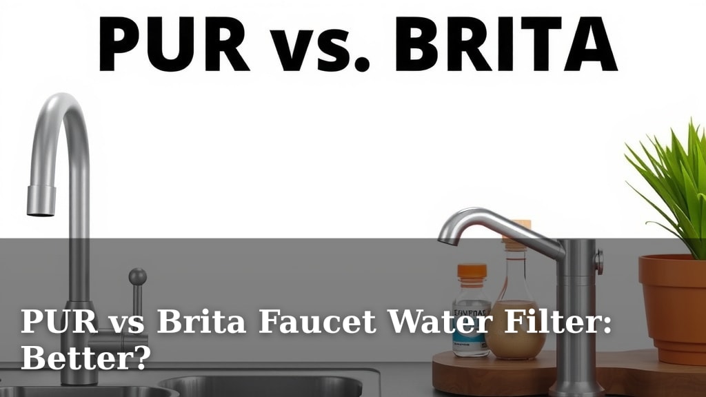 PUR vs Brita Faucet Water Filter: Better?