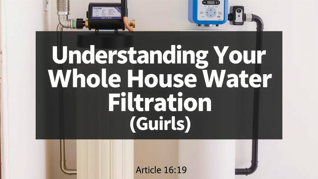 Understanding Your Whole House Water Filtration System