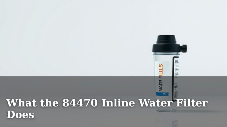 What the 84470 Inline Water Filter Does