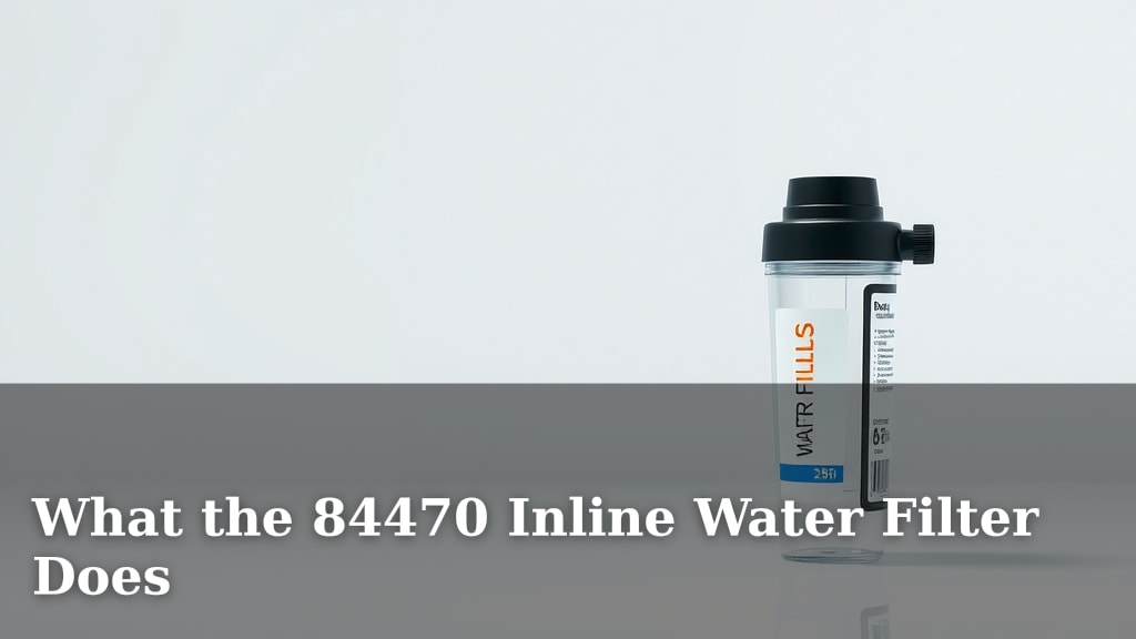 What the 84470 Inline Water Filter Does
