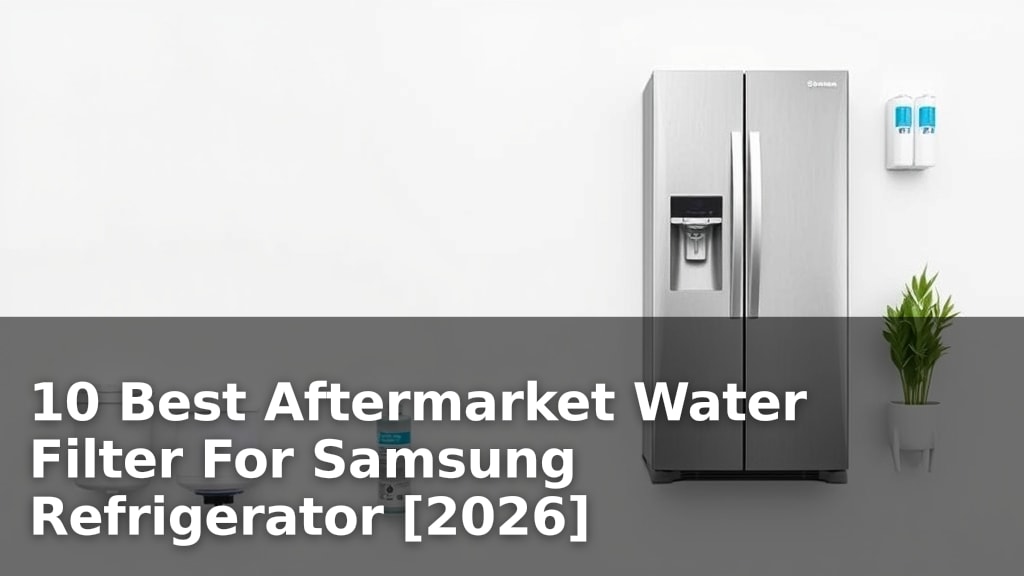 10 Best Aftermarket Water Filter For Samsung Refrigerator [2026]