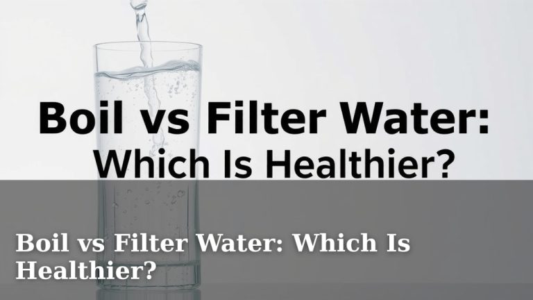 Boil vs Filter Water: Which Is Healthier?