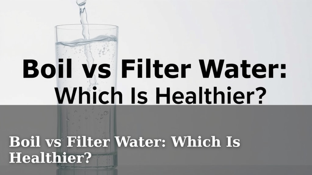 Boil vs Filter Water: Which Is Healthier?