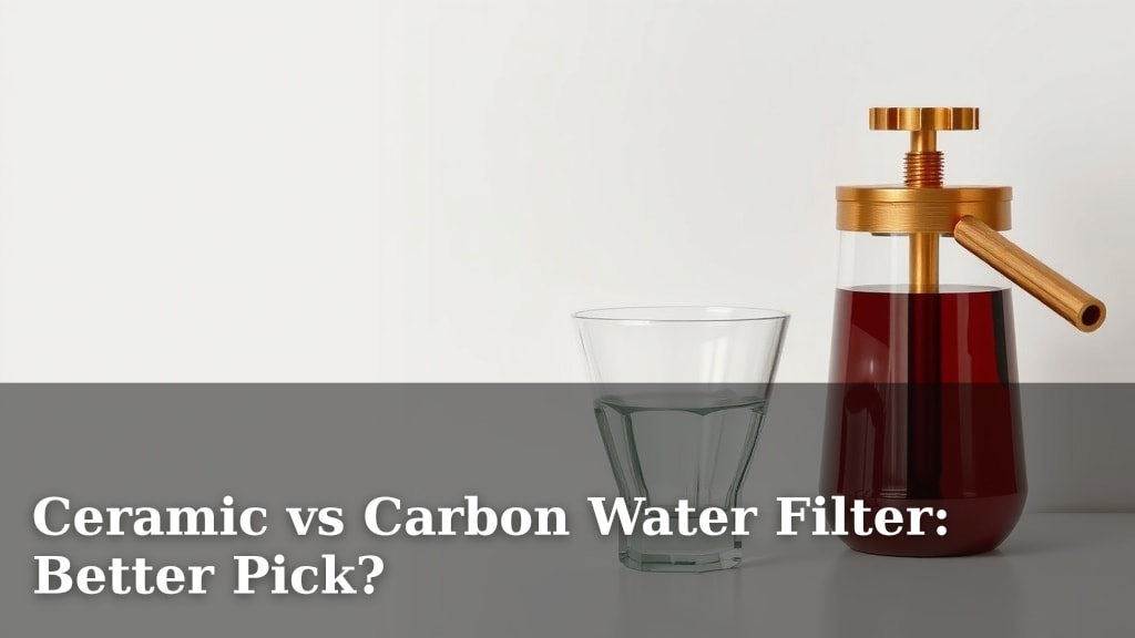 Ceramic vs Carbon Water Filter: Better Pick?