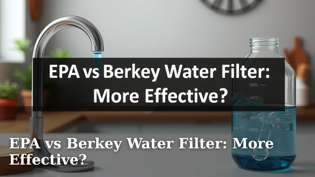 EPA vs Berkey Water Filter: More Effective?