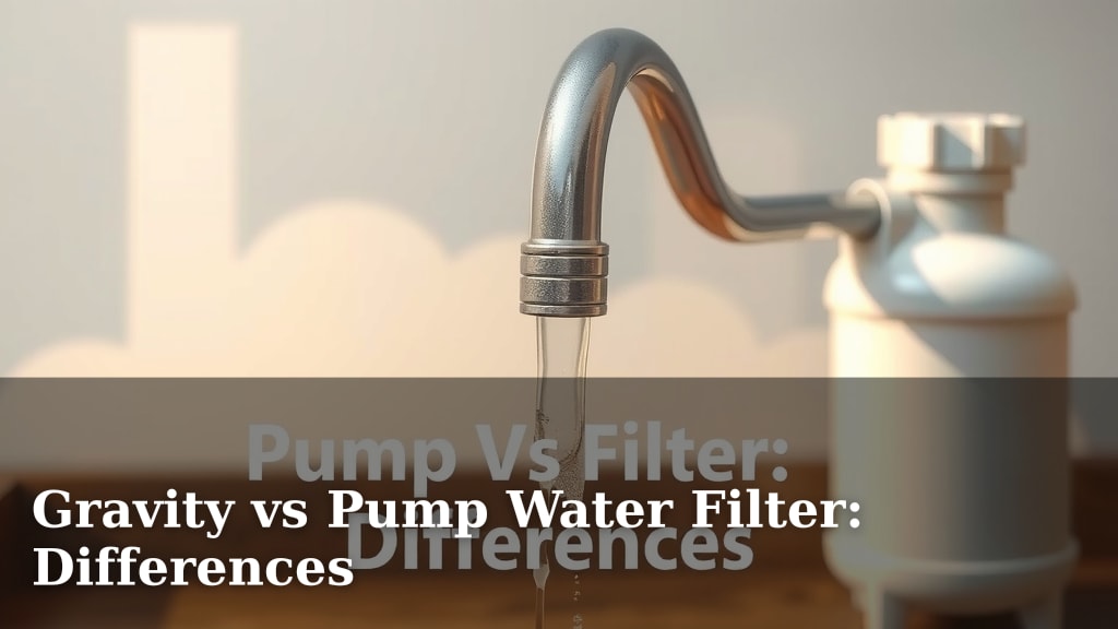 Gravity vs Pump Water Filter: Differences