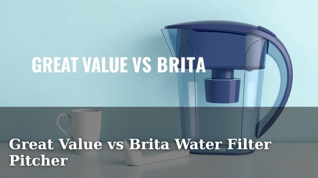 Great Value vs Brita Water Filter Pitcher