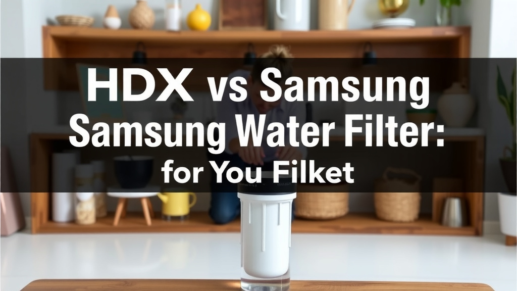 Comparing HDX and Samsung Water Filters for Your Home
