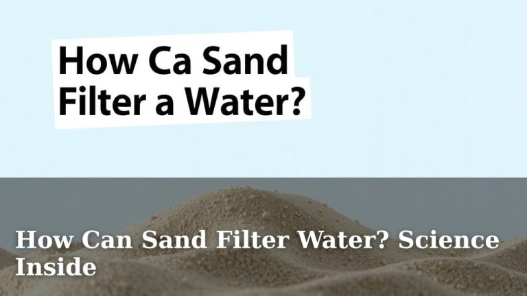 How Can Sand Filter Water? Science Inside