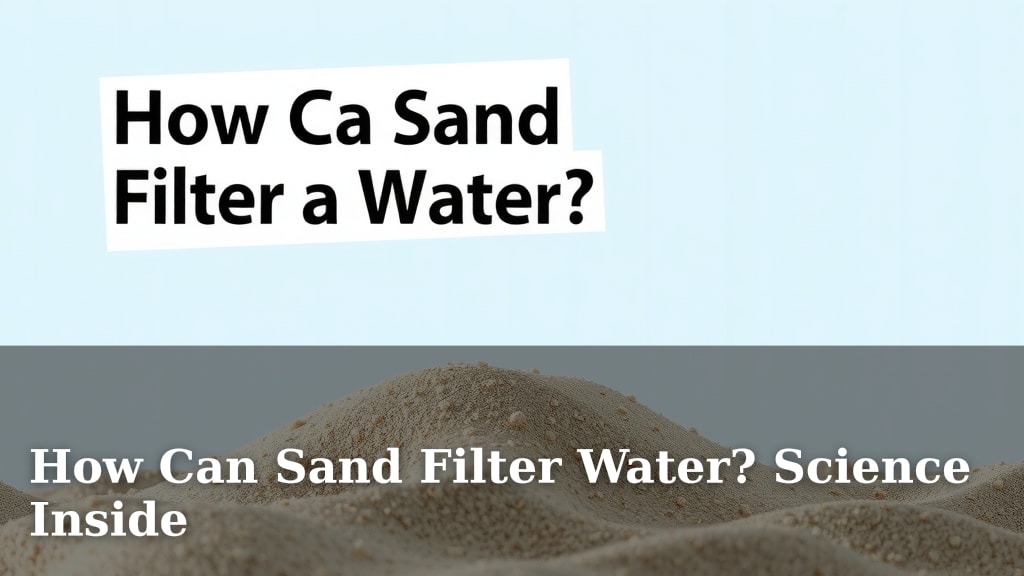 How Can Sand Filter Water? Science Inside