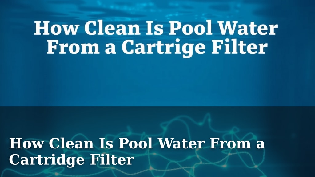 How Clean Is Pool Water From a Cartridge Filter