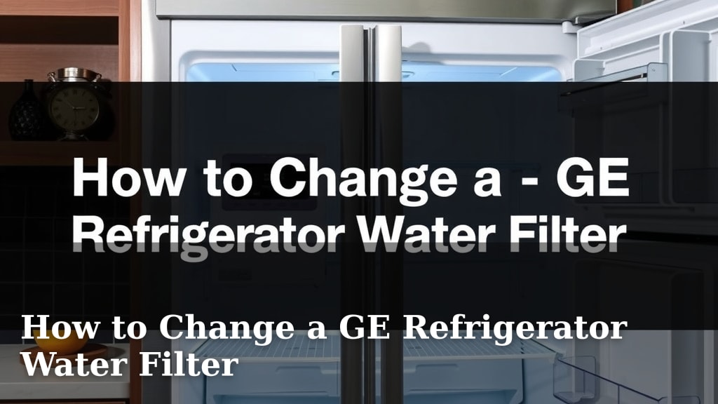 How to Change a GE Refrigerator Water Filter