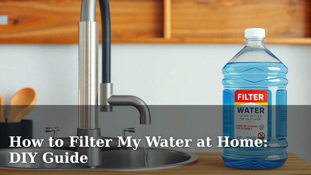 How to Filter My Water at Home: DIY Guide