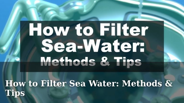 How to Filter Sea Water: Methods & Tips