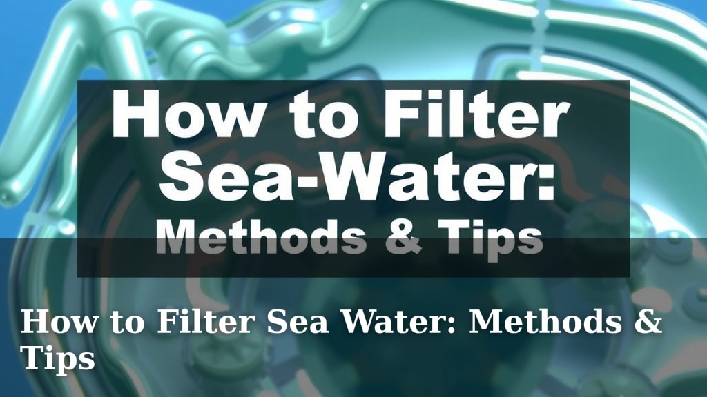 How to Filter Sea Water: Methods & Tips
