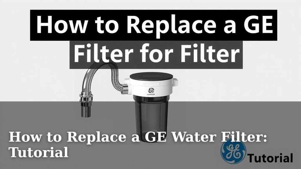 How to Replace a GE Water Filter: Tutorial